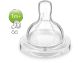 Соска силиконовая Classic+ медленный поток 2шт 1+ Avent SCF632/27, 2