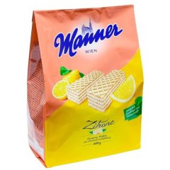 Вафли Manner Lemon Cream с лимонным кремом 400 г Manner 20720