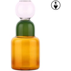 Ваза скляна для однієї квітки ALCHIMIA TOP PINK &Oslash; 9.5x22H Rituali Domestici U30268109U00