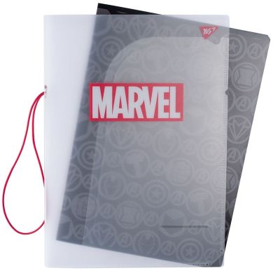 Тетрадь А4/48 кл. в пластиковой папке с рисунком MARVEL BLACK YES 764425
