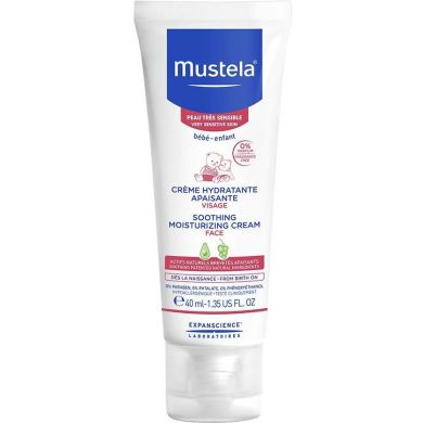 Увлажняющий крем для чувствительной кожи лица MUSTELA (Мустела), Soothing moisturising cream, 40 мл 8703239 3504105029982