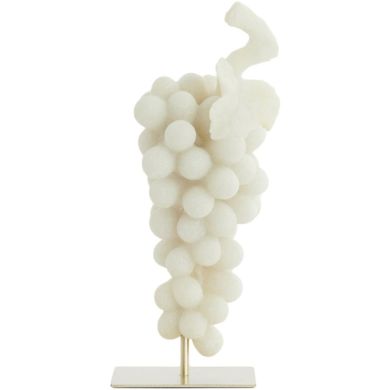 Декоративный элемент на подставке 15x13x35 см GRAPE белый+античная бронза Light&Living 7610043
