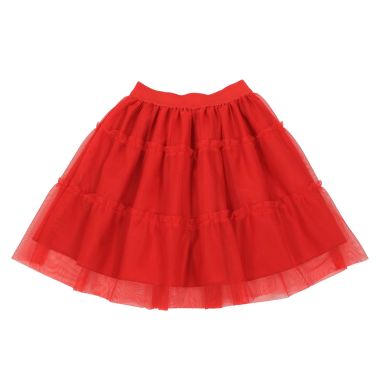 Юбка детская -пачка Dr. Kid воланами красная 5A DK490/OI20