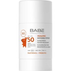 Дитячий сонцезахисний невидимий стік BABE Laboratorios Pediatric Invisible Stiсk SPF 50 З пантенолом та пребіотиком 30 г 8436571632531