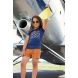 Футболка детская DJ Dutchjeans с рисунком синяя р. 134 E38004-45