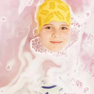 Цветная пенная соль Nailmatic для ванны розовая 250 г 722PINKSALTS