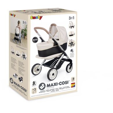 Коляска для ляльки Maxi-Cosi 3 в 1. Айворі зі знімною люлькою, 55x39x64 см 7600253122
