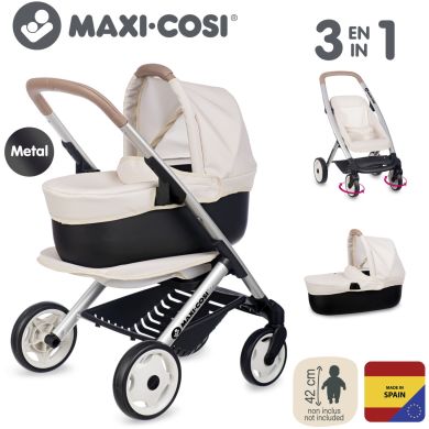 Коляска для ляльки Maxi-Cosi 3 в 1. Айворі зі знімною люлькою, 55x39x64 см 7600253122
