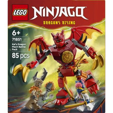 Конструктор LEGO Ninjago Бойовий набір робота Дракона Кая 71851