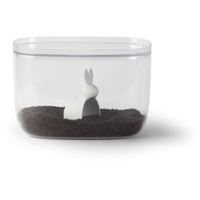 Контейнер для зберігання сипучих продуктів Bunny Qualy QL10323-CL-WH
