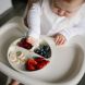 Мисочка на три секції силіконова з присоскою Бежевий Babyono 1482/04, Бежевий