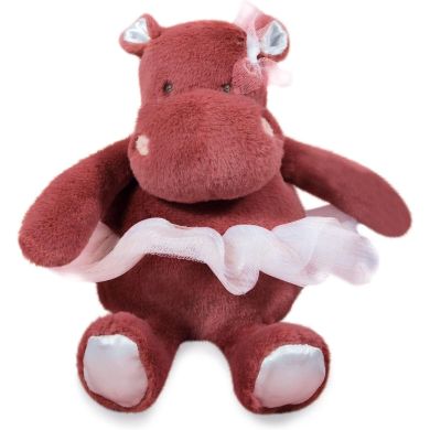 Мягкая игрушка DouDou Бегемот Тути в терракотовой юбке 22см HO3174