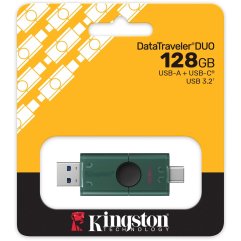 Накопичувач Kingston 128GB USB 3.2 Type-A + Type-C DT DuoG2 DTDEG2/128GB