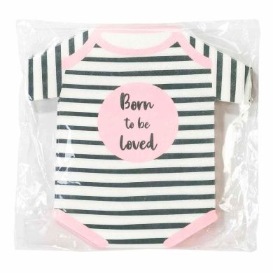 Одноразові фігурні серветки Talking Tables Народжений для любові 16 шт. BORN-NAPKIN-ROMPER-P
