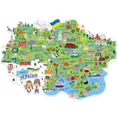 Пазл Карта Украины 6860741