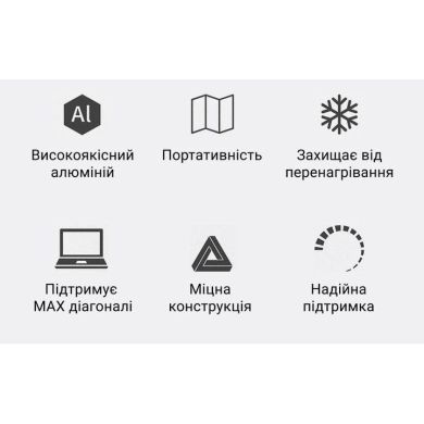 Підставка для ноутбука OfficePro LS111 Black OfficePro LS111B