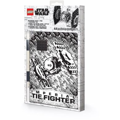 Подарунковий набір Зоряні війни з блокнотом, ручкою, мініфігуркою TIE Fighter LEGO 4005063-52510