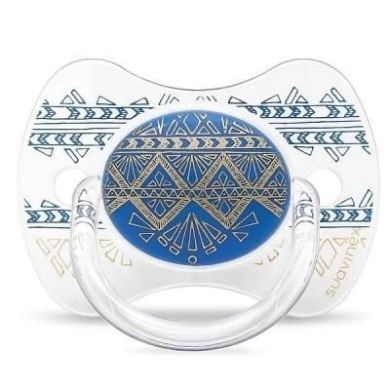 Пустушка Couture фізіологічна +18 місяців, темно-синя Suavinex 304233, Синій, 1