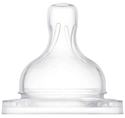 Соска силіконова Classic+ середній потік 2шт 3+ Avent SCF633/27, 2