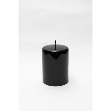Свічка циліндрична чорний метал 100x70 Candele Firenze PL100070M003 8026159014707