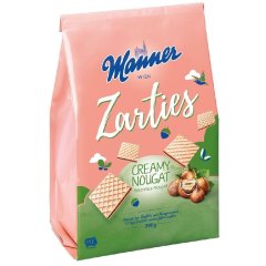 Вафли Manner Zarties с ореховым кремом 200 Manner 9000331627489