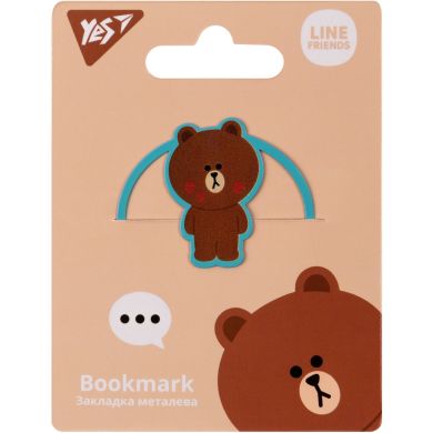 Закладка металева YES Line Friends 707832