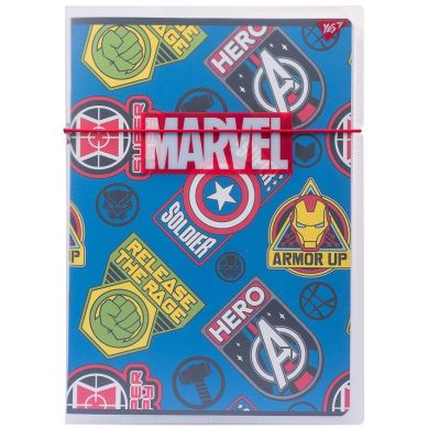 Тетрадь А4/48 кл. в пластиковой папке с рисунком MARVEL HERO YES 764426