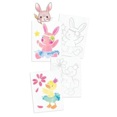 Альбом для розфарбовування з фарбами Princess Mimi Colour Me Up Paper 0412126