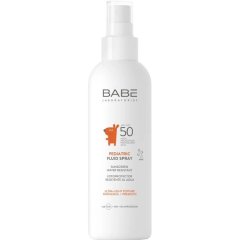 Дитячий сонцезахисний флюїд-спрей BABE Laboratorios Pediatric Fluid Spray SPF 50 З пантенолом та пребіотиком 200 мл 8436571632579