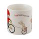 Фарфоровий кухоль Santoro L-Poppi Loves-Велоспорт 830PL02, Білий