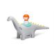 Игрушка Kid O Myland Динозавр и малыш 10474, Серый