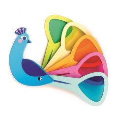 Игрушка из дерева Цвет павлина Tender Leaf Toys TL8338, Разноцветный