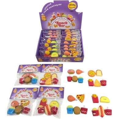 Іграшки колекційні у наборі Monster Gum mochi squishy Снек бар T25003