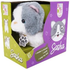Інтерактивна Іграшка Сіро-біле кошеня SASHA , арт. ST-PAP08