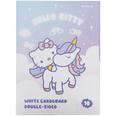 Картон белый Kite Hello Kitty, А4, 10 листов, папка HK21-254