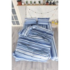 Комплект постільної білизни євро SoundSleep Stripes ранфорс 93119511, євророзмір