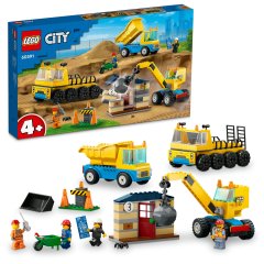 Конструктор Будівельна вантажівка й кулястий кран-таран LEGO City 60391