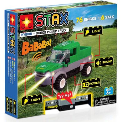 Конструктор электронный STAX Pickup Truck зеленый LS-30803