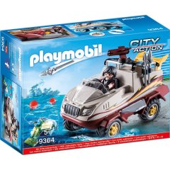 Конструктор Playmobil Поліція: Вантажівка-амфібія 9364