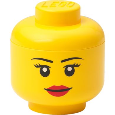 Пластиковий контейнер для зберігання LEGO Обличчя дівчинки, великий 40321725