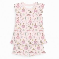 Коротка піжама для дівчаток з рюшами із бавовни 4-5р My Little Pie 104-110 Mon Cherie PJ007