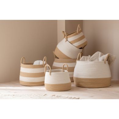 Кошик для іграшок NAT/WH S (22x19x25см) J-LINE C61623