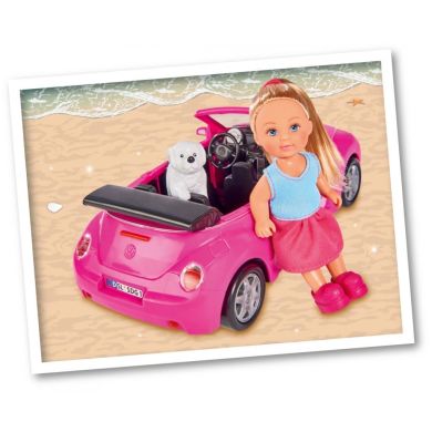 Кукла Ева на машине New Beetle Simba 5731539