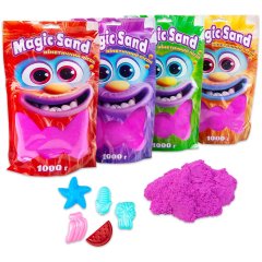 Magic sand в пакеті 39404-4 фіолетовий, 1 кг 39404-4