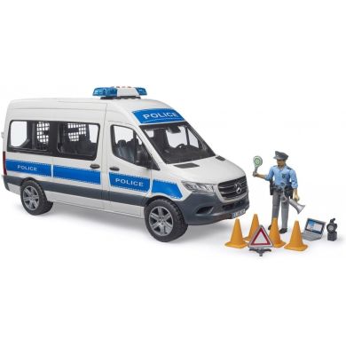 Набор игрушечный Полицейский автомобиль MB Sprinter с полицейским и аксессуарами Bruder 02683