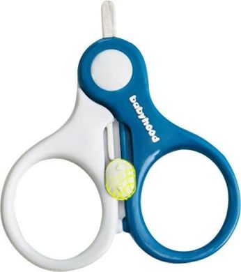 Ножницы для новорожденных Babyhood короткие синие BH-904B, Синий