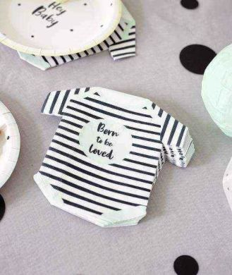 Одноразові фігурні серветки Talking Tables Народжений для любові 16 шт. BORN-NAPKIN-ROMPER