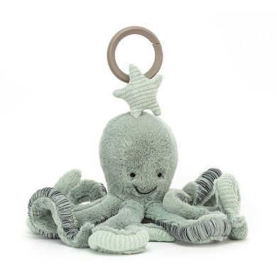 Подвеска мягкая игрушка Осьминог Jellycat (Джелликэт) Little 13x16 ODY2AT, Бирюзовый