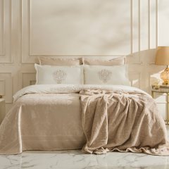 Постільна білизна Karaca Home SEVRA, золото(простирадло 240x260, підковдра 200x220, 4 наволочки 50x70, 2 к 1000248077001