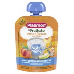 Пюре Plasmon Nutrimune из яблок, клубники с йогуртом, 85 г 76019528
